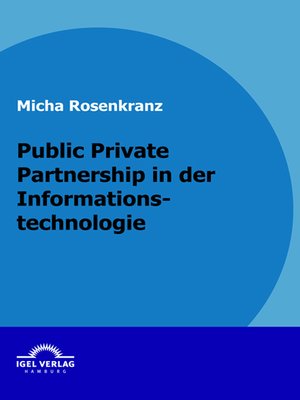 cover image of Public Private Partnership in der Informationstechnologie